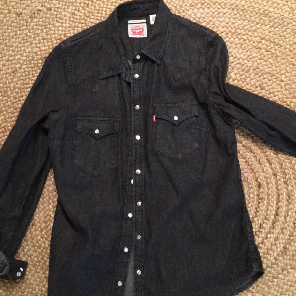 Levi’s Black Denim Top, Size M